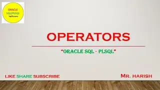 Oracle SQL Operators