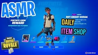 ASMR Fortnite NEW Rift Knight Kieran Skin! Daily Item Shop 🎮🎧 Relaxing Whispering 😴💤