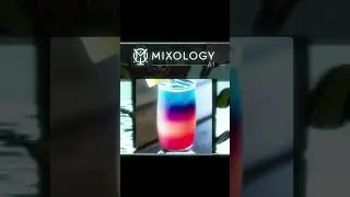 Gin, Peach Schnapps Rainbow Breeze cocktail recipe - Mixology AI 