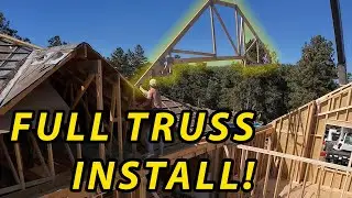 Framing a TRUSS ROOF start to finish! 3 MAJOR issues, we had to FIX
