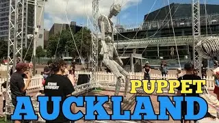 AUCKLAND Walking tour, walkthrough downtown PUPPET show, AUCKLAND NEW ZEALAND