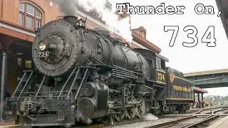Thunder on, 734 - Farewell Western Maryland Scenic 734