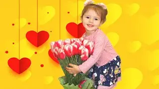 Настюшкины подарки на 8 марта. Распаковка подарков