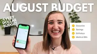 August Budget with Me! Zero Based Budget on a Low Income