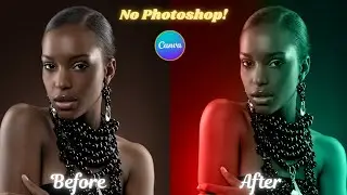 How to Make Stunning Dual Lighting Effect in Canva | Easy Photo Glow Tutorial