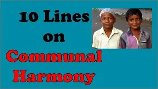 10 Lines on Communal Harmony in English