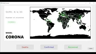 Model Corona - Visualising spread of novel corona virus using python [Source code provided]