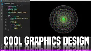 Cool shapes drawing | Python turtle | Python tutorials | Coding
