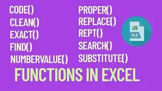 Learn Excel Text Functions.  Part2
