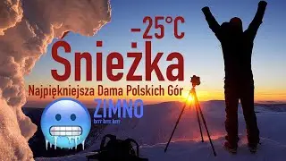-25°C na Śnieżce i Piękny zachód Słońca! Przepiękne Karkonosze.