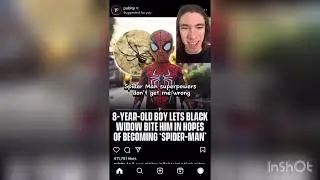 8 year old kid let a spider bite him