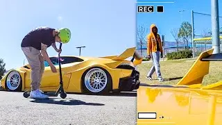Taking My Lamborghini To The Skatepark!