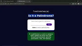 JavaScript Projects: Palindrome Checker Tutorial for Beginners