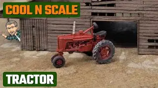 N Scale Farm Tractor For Your Model Railroad