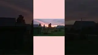 Малиновый закат 💗 ( на даче )