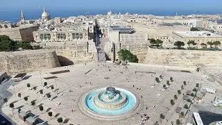 Triton Fountain in Valletta, MALTA