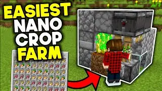 Easiest Nano Crop Farm Minecraft Bedrock 1.21/26.1+ (2025)