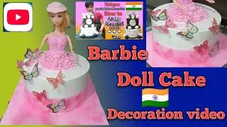 Doll Cake video  Rasmalai Barbie doll cake simple cake decoration video how to make barbie doll cake