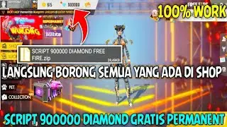 SCRIPT TERBARU GRATIS 900000 DIAMOND PERMANENT DI FREE FIRE NO ROOT - TUTORIAL CHEAT FREEFIRE