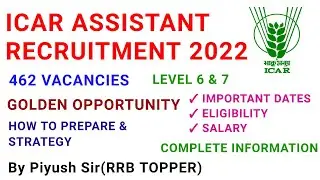 ICAR IARI ASSISTANT RECRUITMENT 2022/ICAR ASSISTANT RECRUITMENT 2022 ELIGIBILITY,SYLLABUS,PREVIOUS Y
