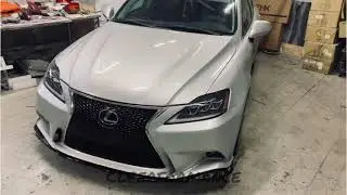 Установка фонарей, выставление зазоров после покраски Lexus IS 250 silver