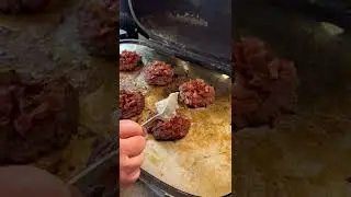 Bacon Blue Cheese Smash Burgers