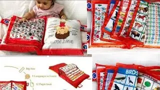 Baby Digital Printed Educational Alphabet Learning Soft Pillow Cushion Book Toys For Kids