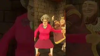 SCARY TEACHER AND ANGRY KING DANCE 😂😱