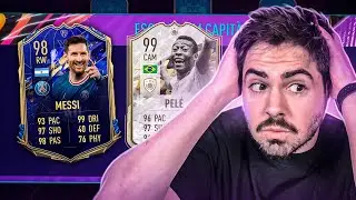 OS MAIORES DA HISTORIA JUNTOS! PELE 99 + MESSI 98 NO FUT DRAFT SUPER APELÃO!