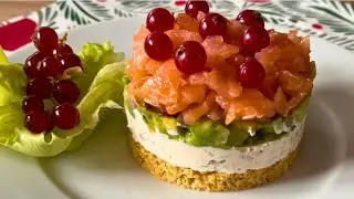 Закуска с красной рыбой на Праздничный стол ! Такая закуска Достойна вашего внимания !