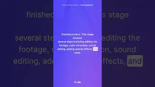 WHAT'S A POST-PRODUCTION 🤔 | VIDEO EDITING