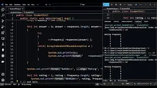 Using Arrays to Analyze Survey Results - Java