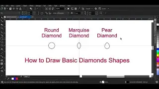Corel draw Tutorial 1 : How to Draw Basic Diamond Shapes?