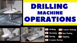 Drilling Machine Operations | Drilling Operations in Hindi | Live