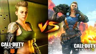 CALL OF DUTY MOBILE CHARACTERS VS BLACK OPS CHARACTERS | CHARACTERS COMPARISON IN COD !!