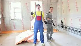 6. Практикум ТП.  Монтаж теплоизоляции для системы теплого пола. Часть 1...