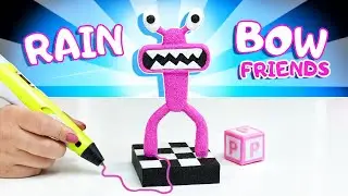 Making PINK RAINBOW FRIENDS Roblox! How to make by 3D Pen? My Collection 3D Sculptures