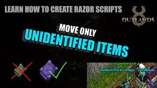 UO Outlands - New Razor Script Commands w/ Script for moving unidentified items