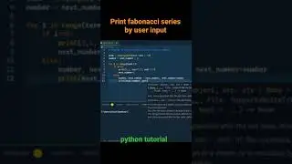 print fabonacci series using python 