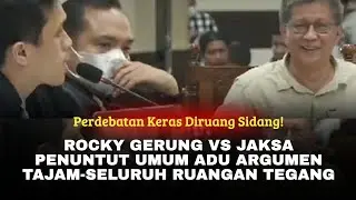 A Heated Debate in Court! Rocky Gerung vs. the Public Prosecutor - A Sharp Argument!