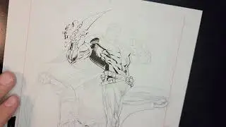 GALLION & SKY HAWK INKING | SHADOW SENTRY TRADING CARD
