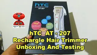 HTC AT-  207 Rechargeable Hair Trimmer Unboxing And Testing | Best Rechargeable Hair Trimmer |