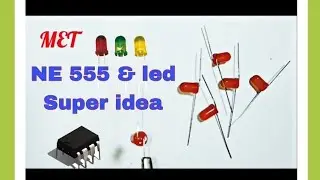 blinking-with NE555 timer || Super idea with led & NE555 ic | #science #diy #make