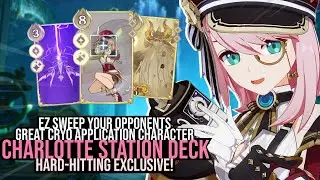 Charlotte and Station Combo are Too Menace | Charlotte Genshin TCG | Genshin Impact TCG