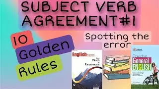 Subject verb agreement in English grammar in Hindi Part-1 | Tricks | Rules | concept #englishgrammer
