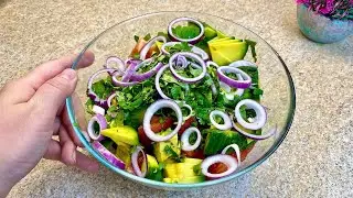 Ich kann nicht aufhören, diesen Salat zu essen! So frisch und lecker!