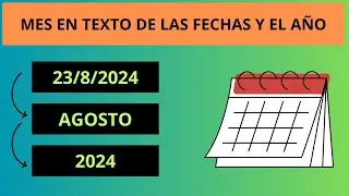 Cómo MOSTRAR el MES  en TEXTO y el AÑO de las FECHAS 📅 en EXCEL