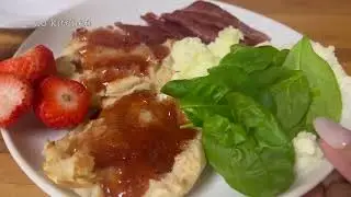 guys let's have some turkey bacon and muffins |zokitchen