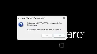 Virtualized Intel VT-x/EPT is not support on this platform