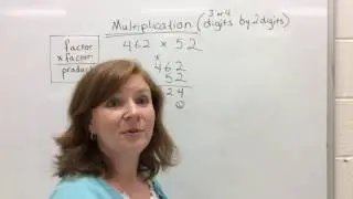 Multiplication (3 or 4 digits by 2 digits)